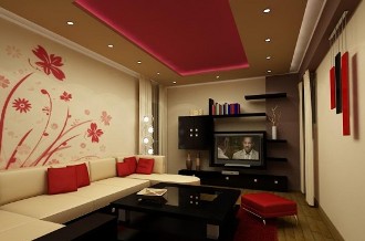 inspirational-beige-living-room-design-floral-red-wall-art-paper.jpg