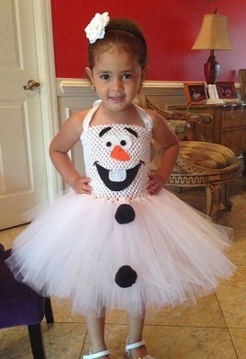 hand-knitted frozen olaf inspired crochet tutu dress - flower headband party dress-f06050.jpg